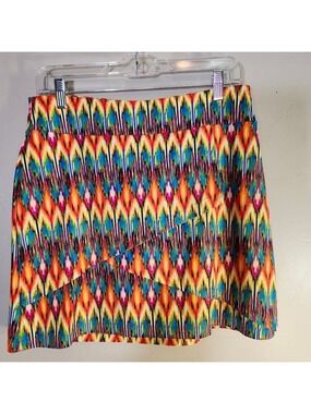 Tzu Tzu Golf Sport Hiking Play Colorful Fun Skort Sz M
